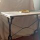 Antique bistro table (original cast iron and wood)