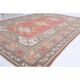 Vintage Turkish hand-knotted wool cotton red area rug 259x351