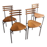 Ensemble de chaises Zumsteg en bois et métal