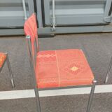 Set of 4 vintage chrome antique chairs