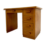 Vintage desk in solid oak 1950s