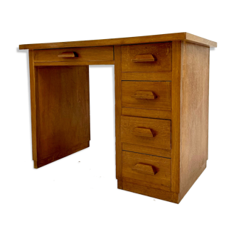 Vintage desk in solid oak 1950s