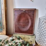 Miniature portrait frame on fabric