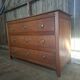 Louis XVI period commode in solid cherry wood (ombp)