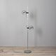Lampadaire vintage années 70 en métal chromé design Goffredo Reggiani