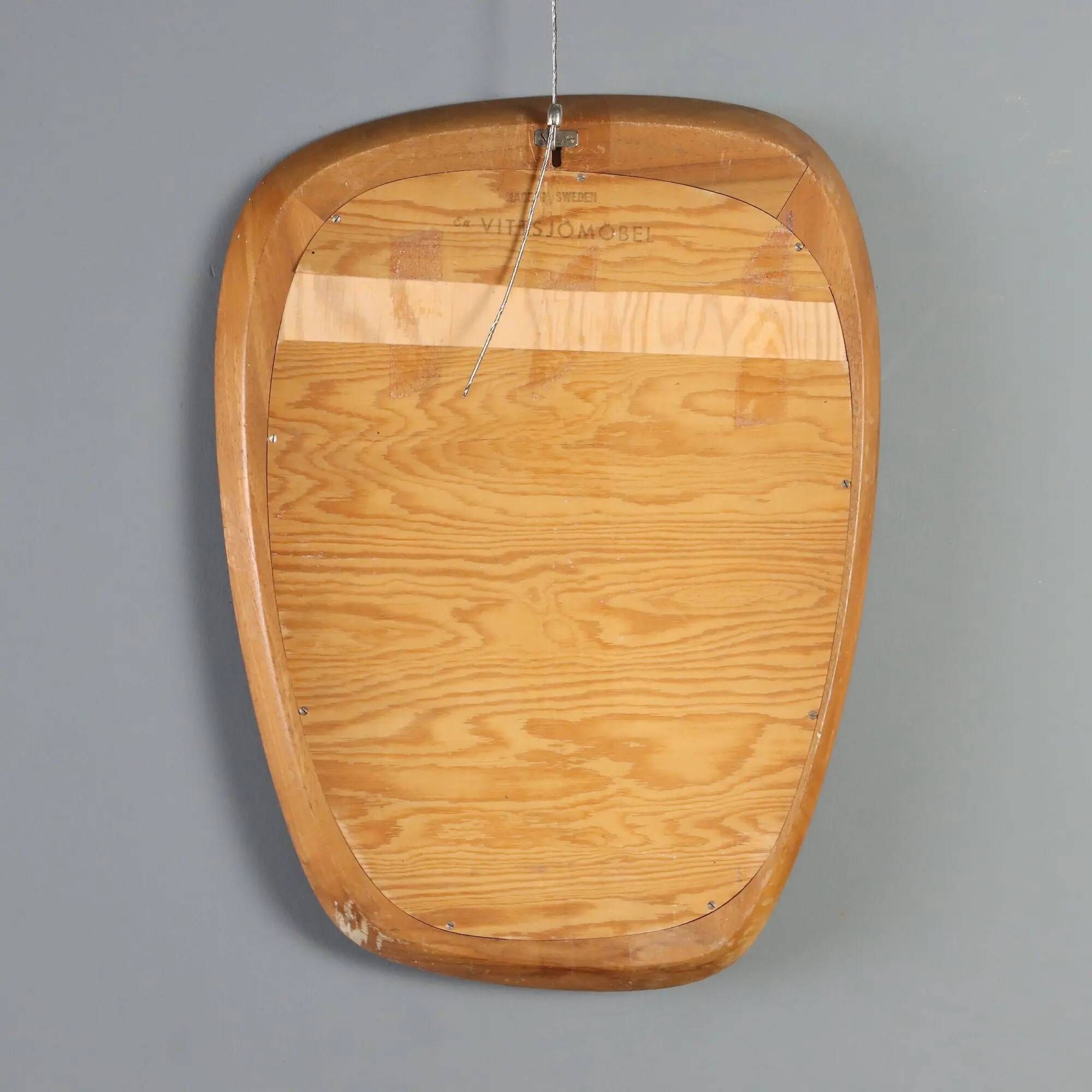 Vintage mirror Vittsjömöbel design Östen Kristiansson Sweden 1960s