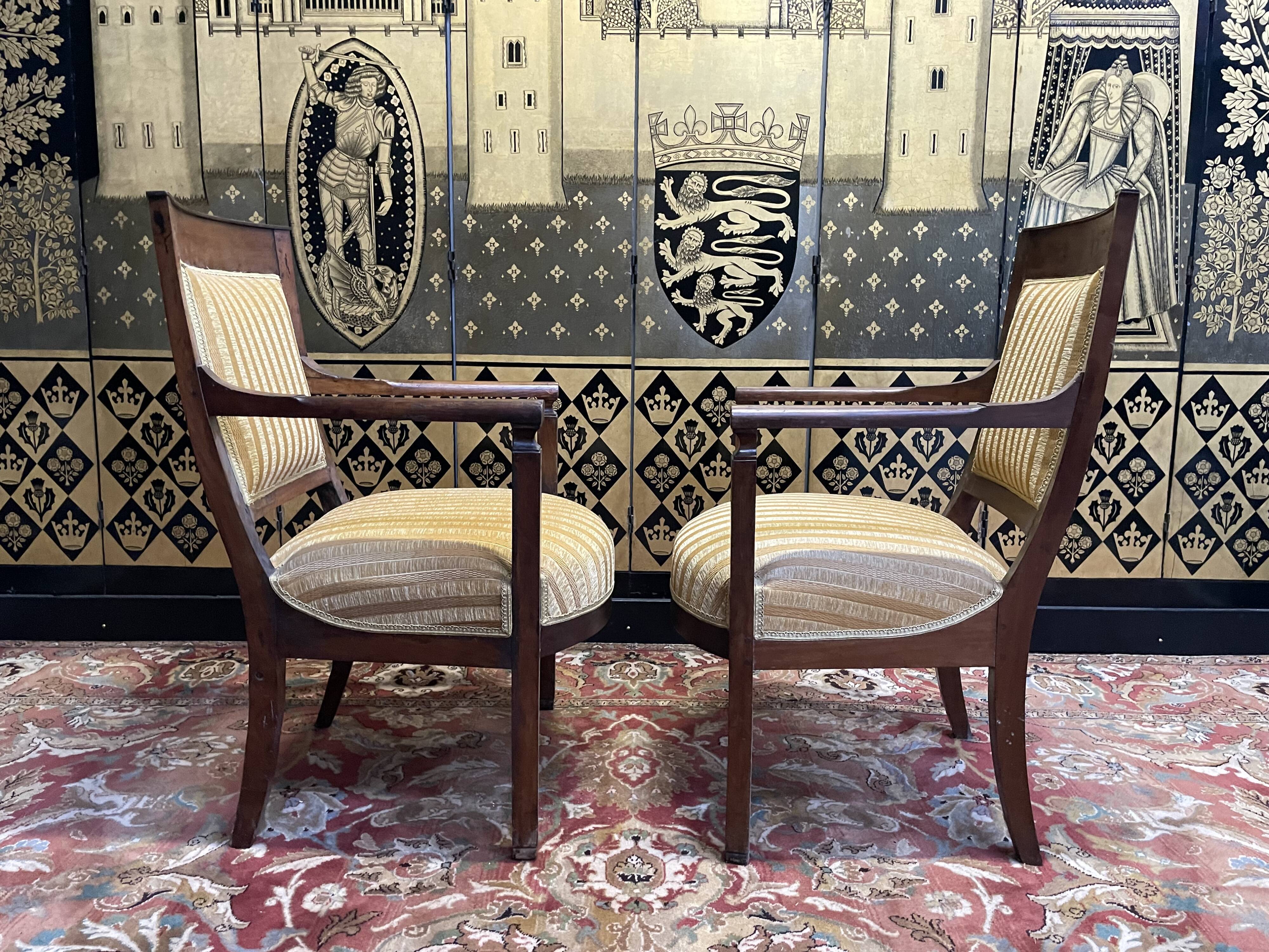 Empire walnut period living room