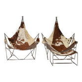 Chaises longues et hamac de David par Odile Mir, France 1972