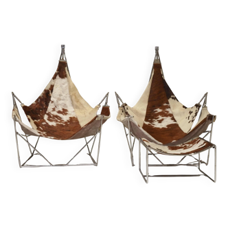 David's deck chairs and hammock by Odile Mir, France 1972