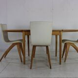Set of four organic design dining chairs by G.J van Os