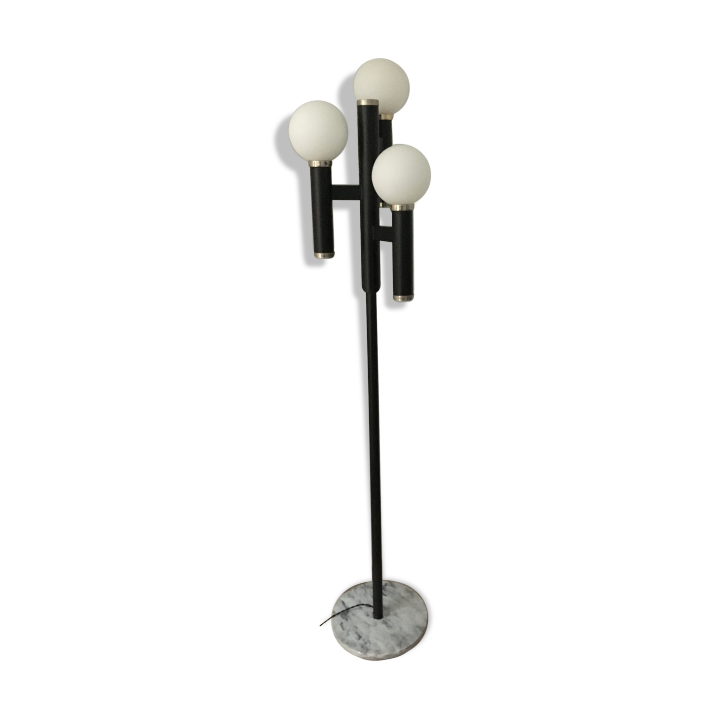 Lamppost design opaline marble 1960s