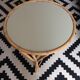 Round rattan coffee table