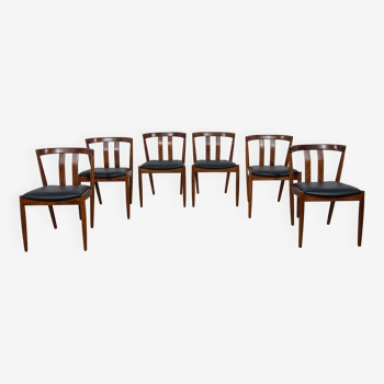 Chaises de salle à manger mid-century, danemark, 1960s, set de 6