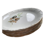 Assiettes plates Digoin & Sarreguemines
