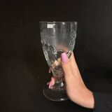 Set of 3 Luminarc stemmed glasses with fruit decor