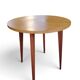 Guéridon vintage moderniste à pieds effilés table d'appoint années 50