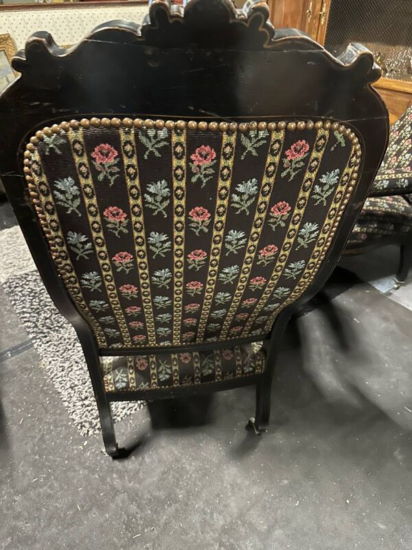 Paire de fauteuil Napoléon III style Voltaire