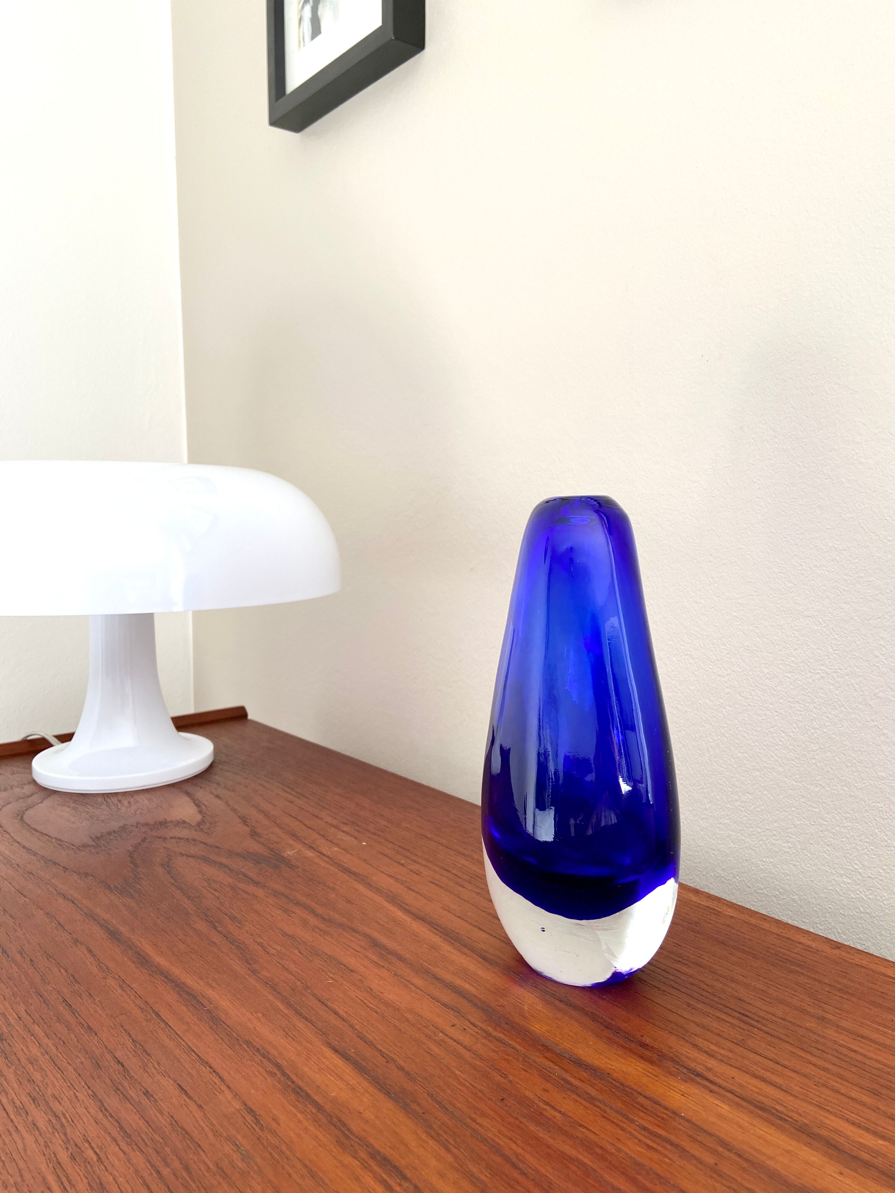Blue murano vase
