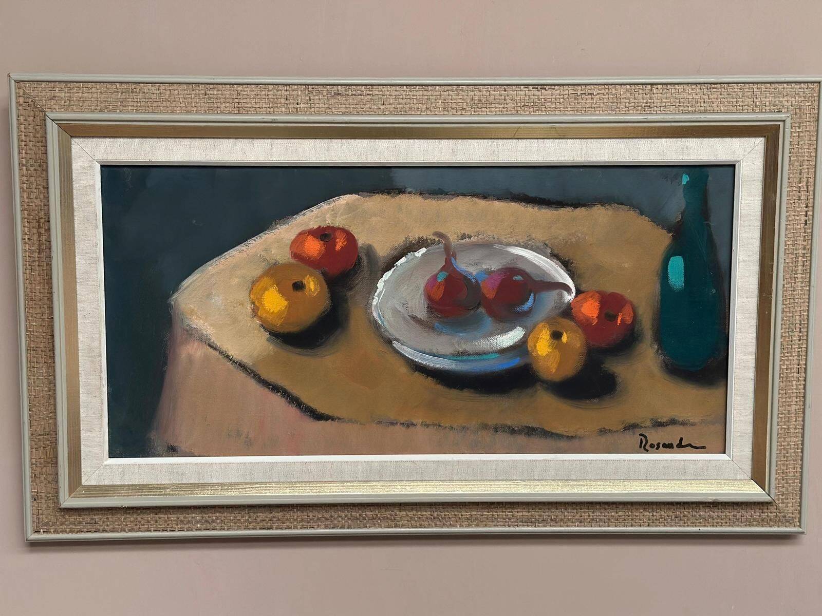 Huile sur toile suédoise – “Stilleben” par Kurt Rosander