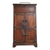 Xavier Aubert Dijon butcher's cooler in solid oak, professional furniture