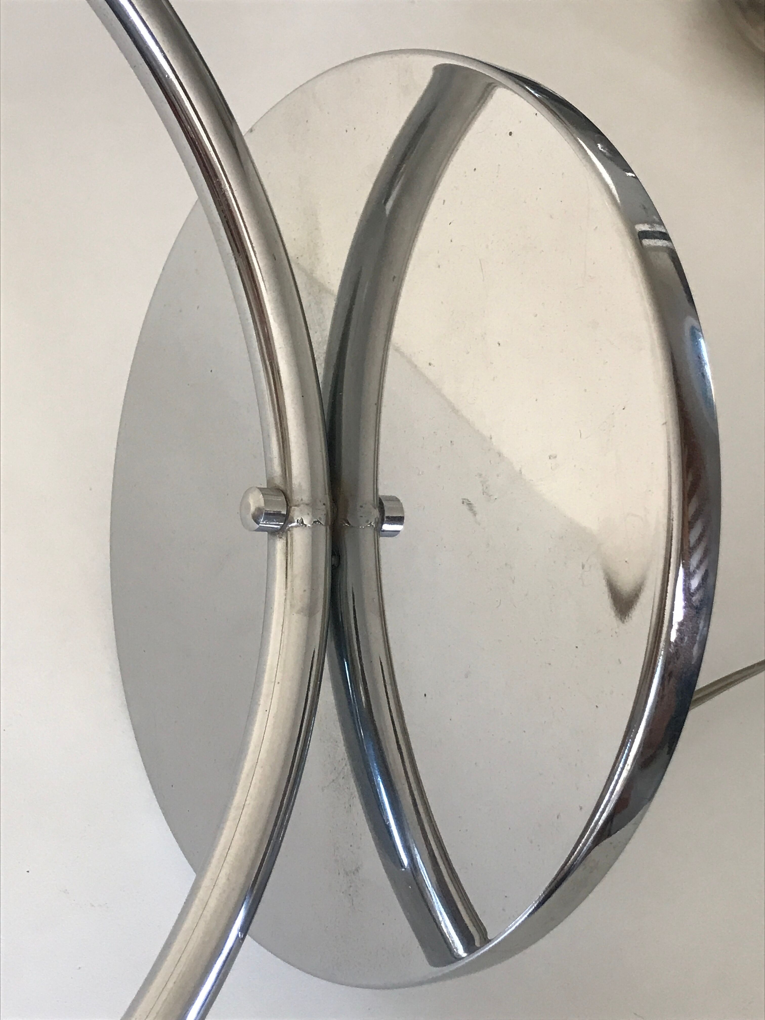 Vintage chrome eye ball lamp 70s