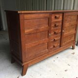 Vintage René Gabriel buffet in oak called disaster victims (reconstruction)