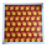 Screenprint on paper - Jim Bird - Tribute to Vasarely