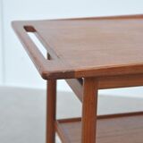 Danish teak serving trolley in the style of Arne Vodder, 1960s