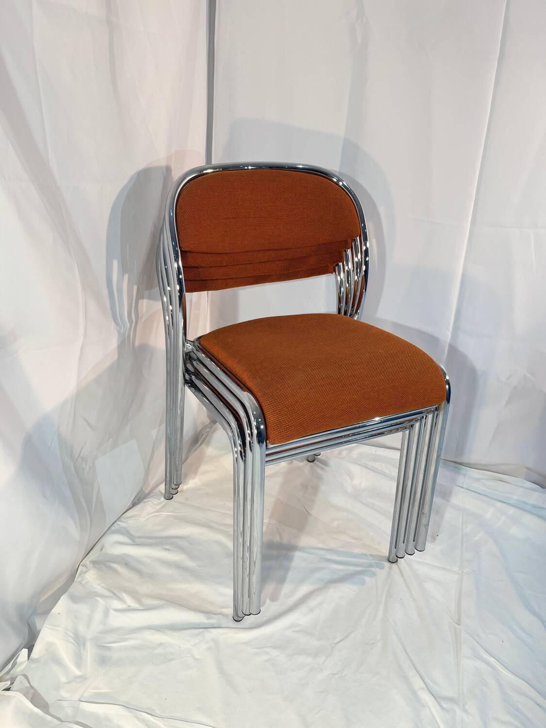 Chaises vintage chrome