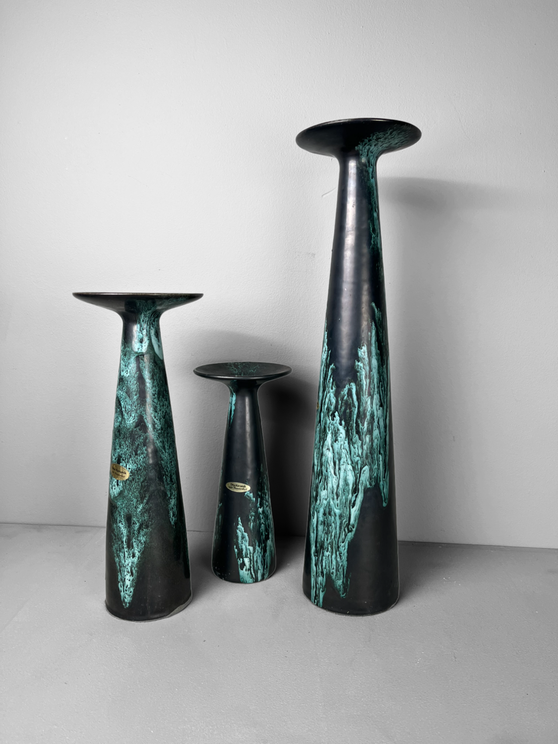 Set of 3 vases by Otto Keramik Germany