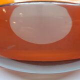 luigi colani plexiglass orange ufo space age pendant chandelier, 1970