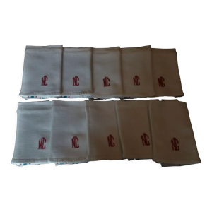 Série de dix serviettes - coton