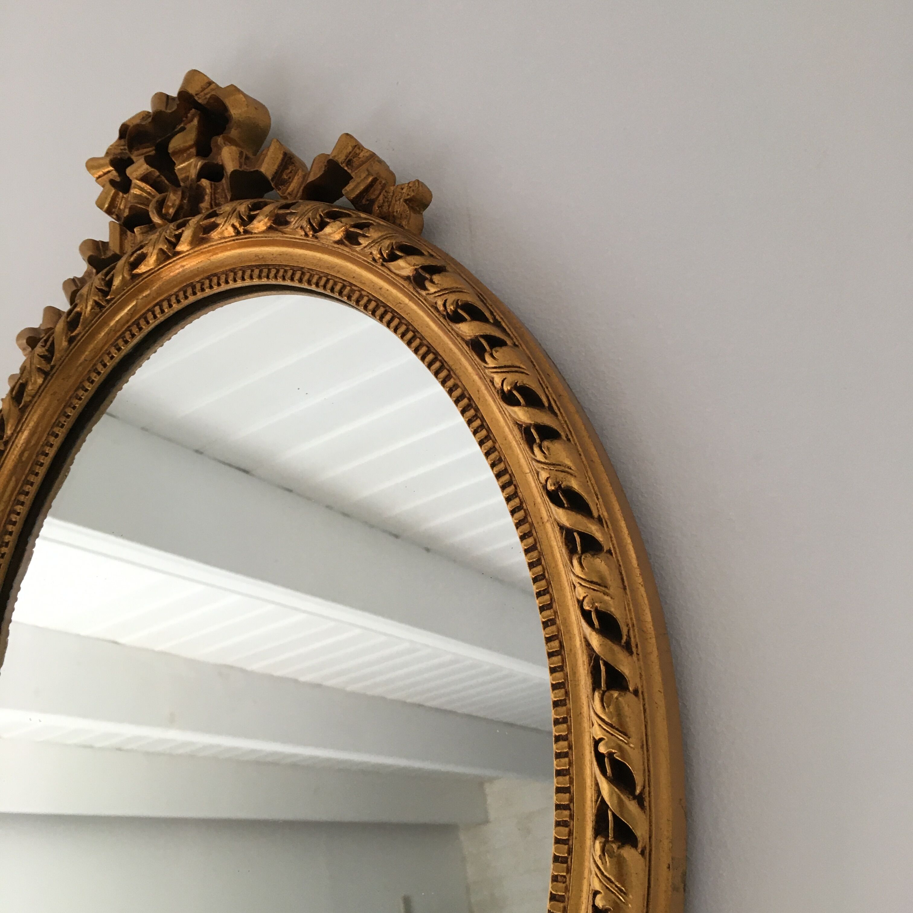Oval knot mirror 55x35cm