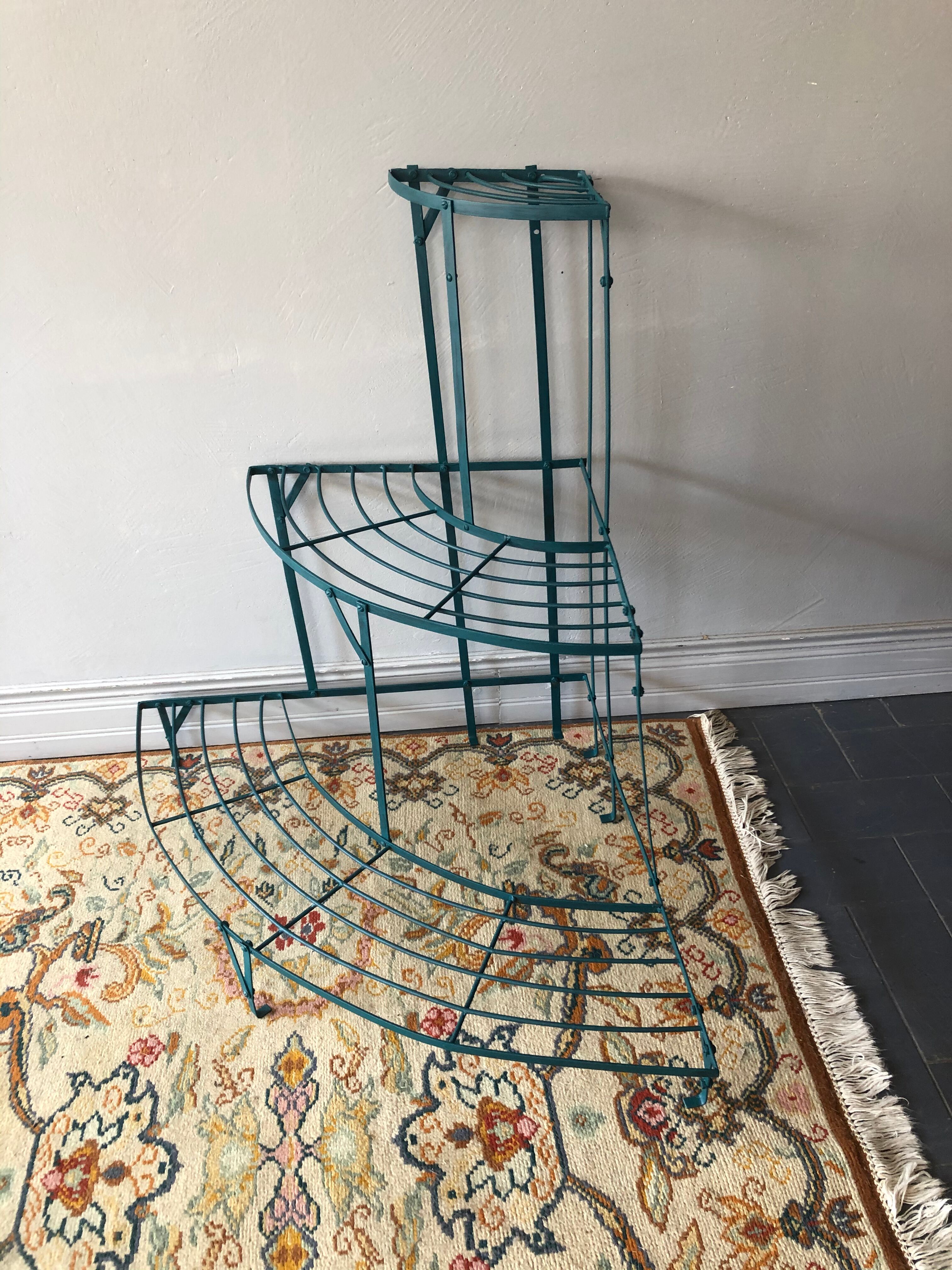 Quarter moon plant door