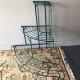 Quarter moon plant door