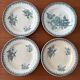 Saint-Amandinoise Margot dessert plates – Vintage iron earth fl