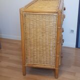 Commode en rotin