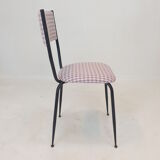 Set of 4 Italian Metal Dining Chairs, 1960's