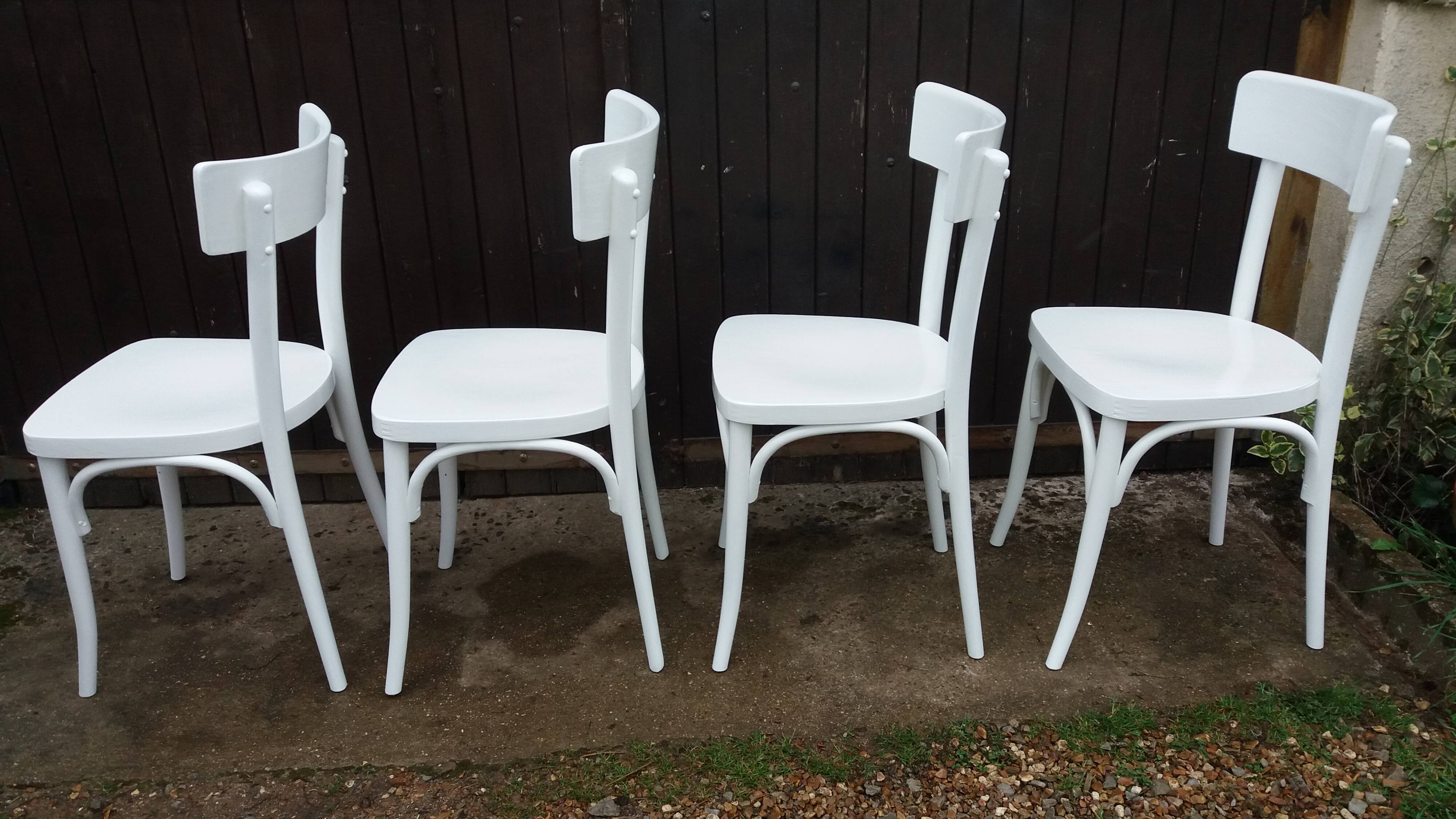 Set of 4 vintage bistro chairs