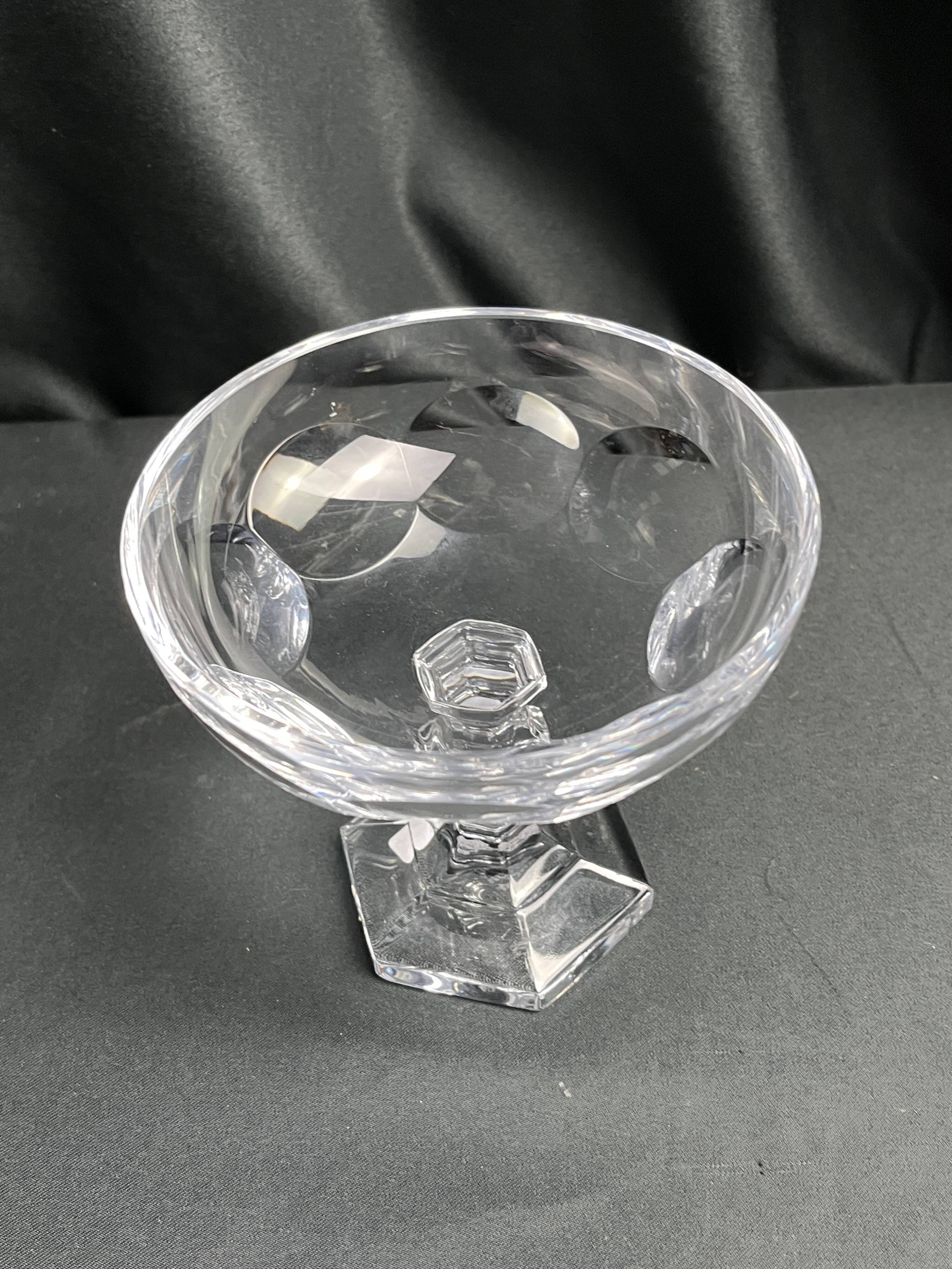 Sèvres crystal bowl on foot or empty pocket 20th century