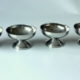 4 ice cream cups by WMF/Tischfein - made of stainless steel - Vintage