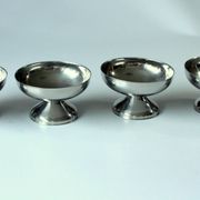 4 ice cream cups by WMF/Tischfein - made of stainless steel - Vintage