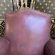 Pair of 1950 leather club armchairs