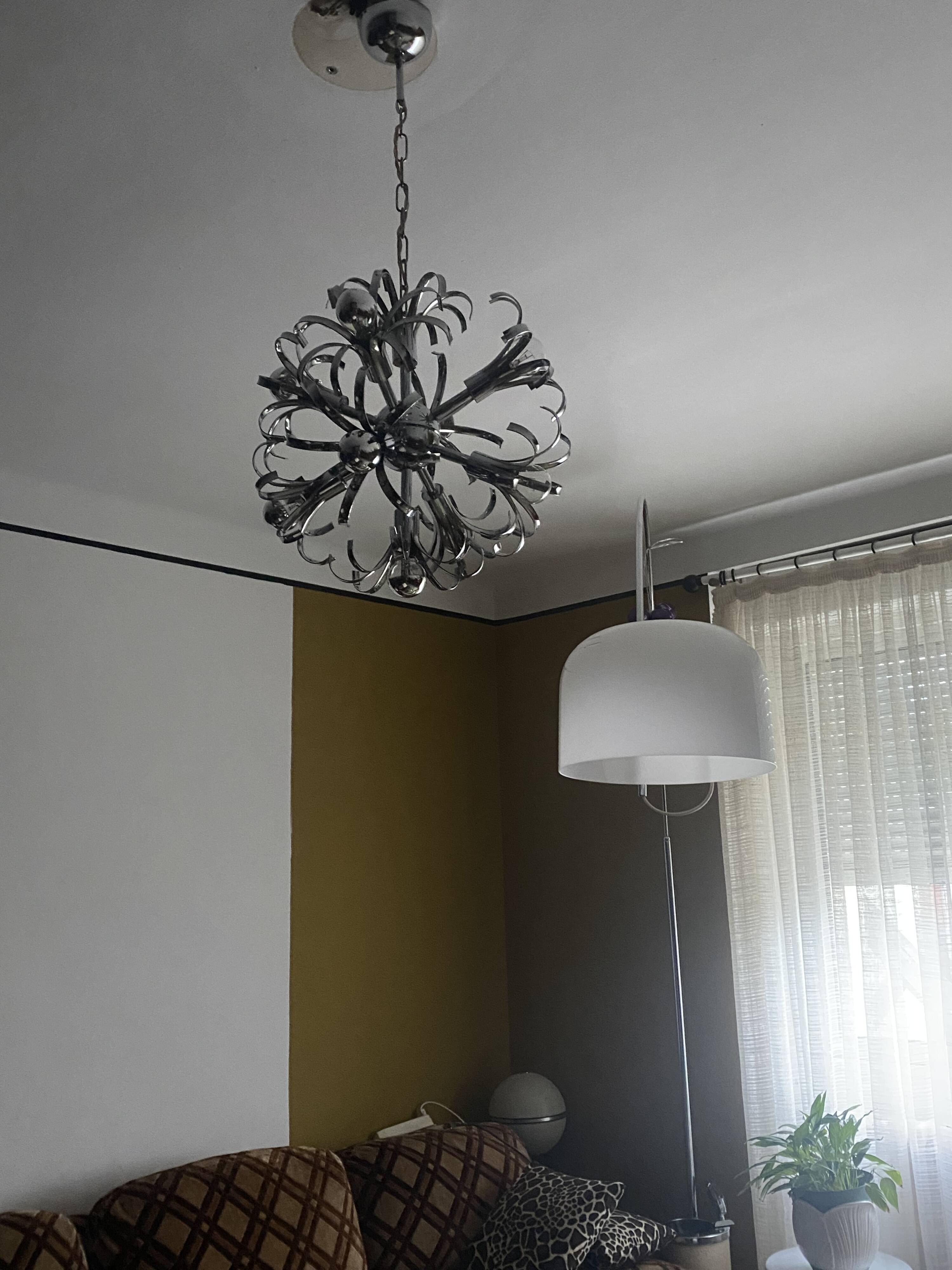 Lustre chromé vintage