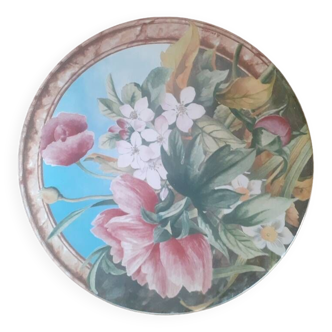 plat décor floral - volupté - Gien