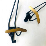 Pair of metal coat hangers, 1950s
