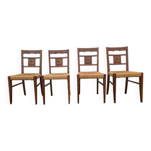 4 chaises années 50 - audoux