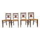4 chairs from the 1950s attributed to Audoux & Minet.