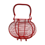 Red vintage egg basket