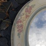 Miroir ovale en plâtre